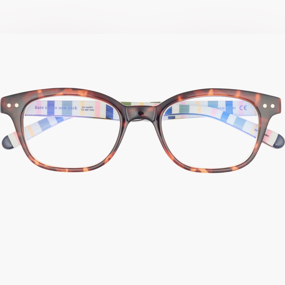 Kate Spade Rebecca Square Reading Glasses in Havana Multi| 49x19x140